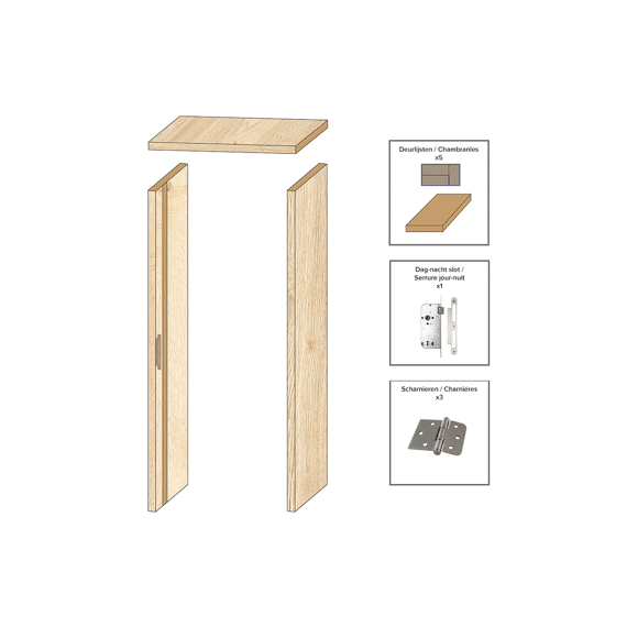 Classic Deurkast Realwood 200mm Nr 23