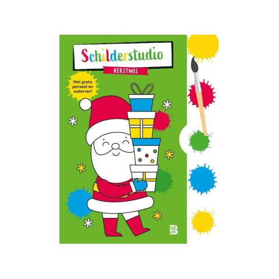 Kleurboek Met Verfpalet En Penseel