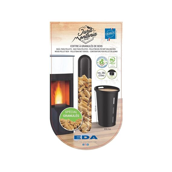 Eda Maison Box Op Wielen Voor Pellets Jura Montania 38L 25Kg