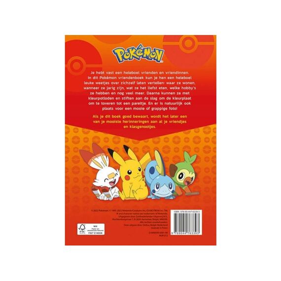 Pokemon Vriendenboek