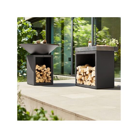 Ofyr Butcher Block Storage 90 Black Donker Grijs Keramiek