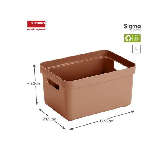 Sigma Home Opbergbox 5L Terra