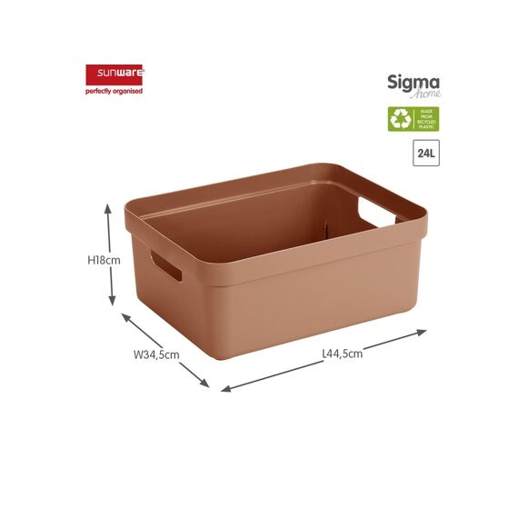 Sigma Home Opbergbox 24L Terra