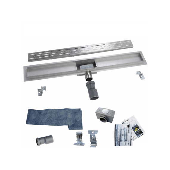 Aloni Rvs Douchegoot Compleet 80Cm