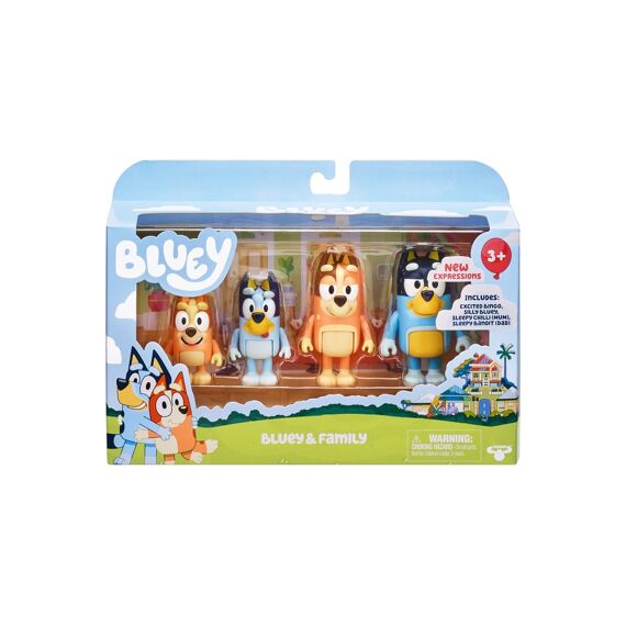 Bluey 4-Pack Family Speelfiguren