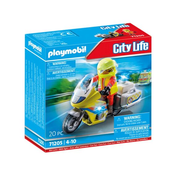 Playmobil 71205 Noodmotorfiets Met Zwaailicht