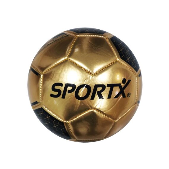 Sportx Voetbal Goud Metallic Goud, Zwart