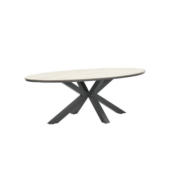 Edison Tafel 280X140Xh75Cm Carbon Black/Light Teak Imowo