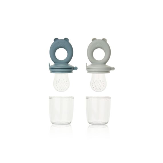 Liewood Miranda Food Feeder 2-Pack Whale Blue / Dove Blue