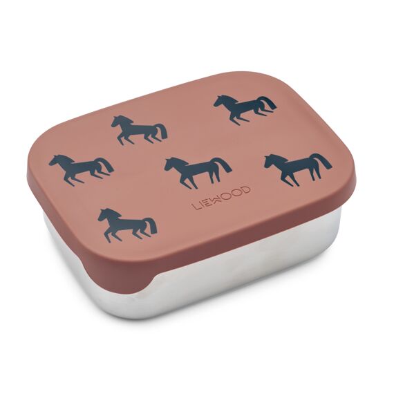 Liewood Arthur Lunchbox Horses / Dark Rosetta