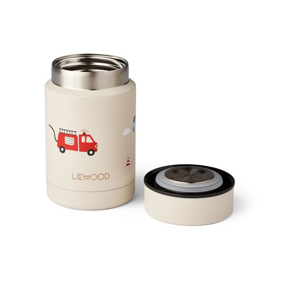 Liewood Nadja Food Jar Emergency Vehicle / Sandy