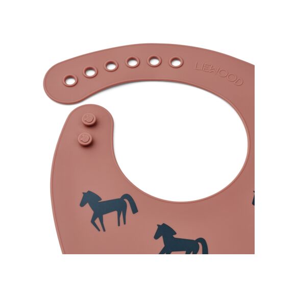 Liewood Tilda Silicone Slab 2-Pack Horses / Dark Rosetta