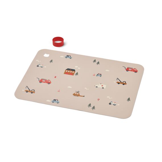 Liewood Jude Placemat Emergency Vehicle / Sandy