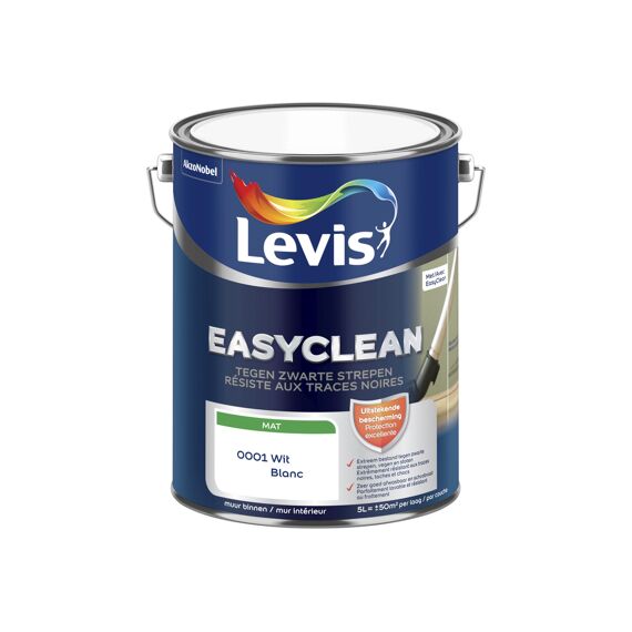 Levis Easyclean Zwarte Strepen Mat 0001 Wit 5L