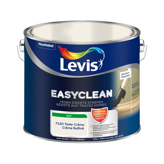 Levis Easyclean Zwarte Strepen Mat Teder Creme 2.5L