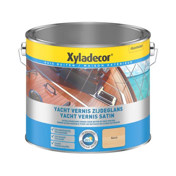 Xyladecor Yacht Vernis Satin Kleurloos 2,5L