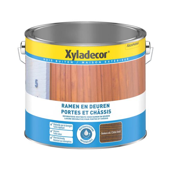 Xyladecor Ramen & Deuren Wb Donkere Eik 2,5L