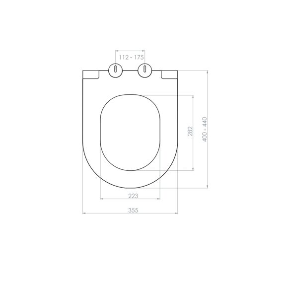 Aloni Slim Elegance Wc-Zitting Duroplast Wit, Quick Release, Inox Scharnieren, Softclose