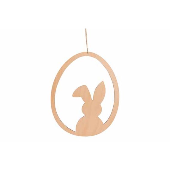 Ei  Hanger Open Rabbit Beige 16X,3Xh20Cm