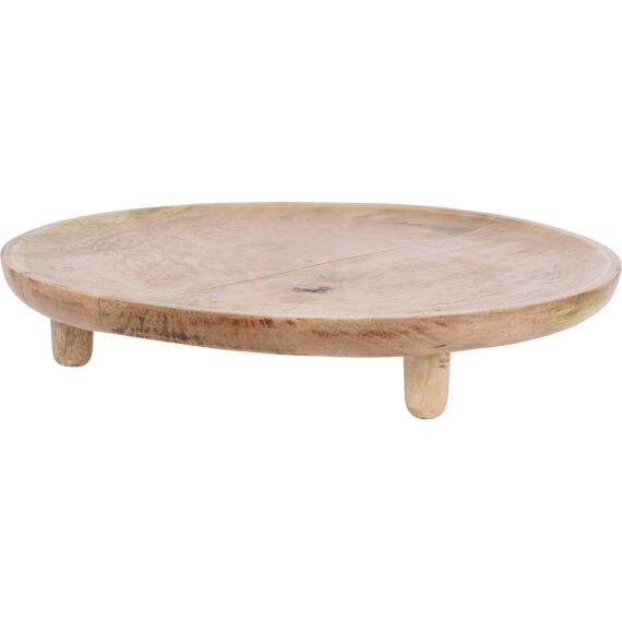 Plateau Rond 37Cm Mango Hout