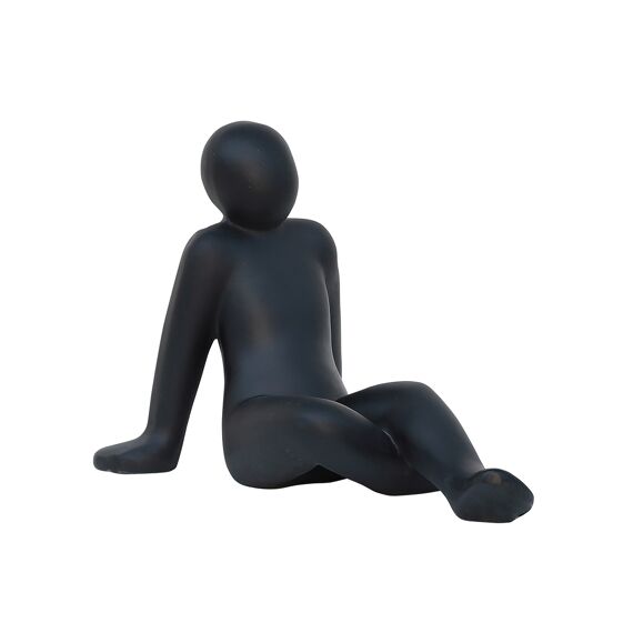 Deco Zittende Vrouw L35,5Cm H25,5Cm Fiberterrazzo