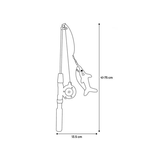 Flamingo Poezenspeelgoed Rodney Haai 41Cm