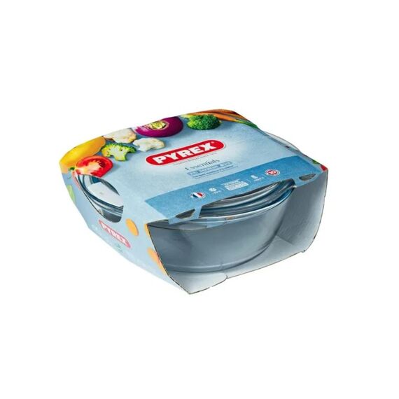 Pyrex Ronde Schotel Met Deksel 1.6L