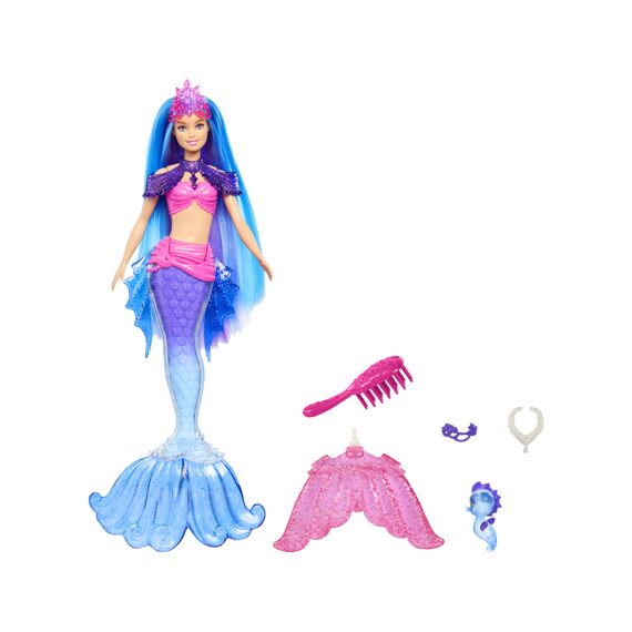 Barbie Fairytale Zeemeermin Power Pop Met Accessoires Malibu