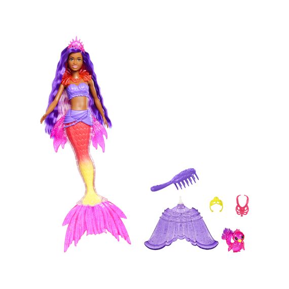 Barbie Fairytale Zeemeermin Power Pop Met Accessoires Brooklyn