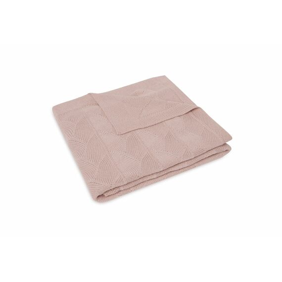 Jollein Deken Wieg 75X100Cm Shell Knit Wild Rose Gots
