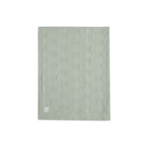 Jollein Deken Ledikant 100X150Cm Shell Knit Sea Foam Gots