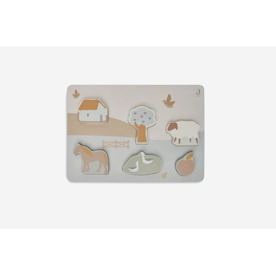 Jollein Houten Puzzel 28X20X2Cm Farm