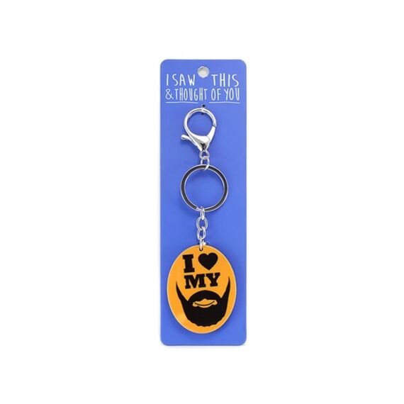Sleutelhanger-I Saw This & Thought Of You-I <3 My Beard