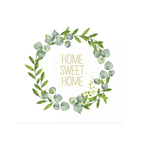 Ppd Home Sweet Home Servietten 25X25Cm - 20 Stuks