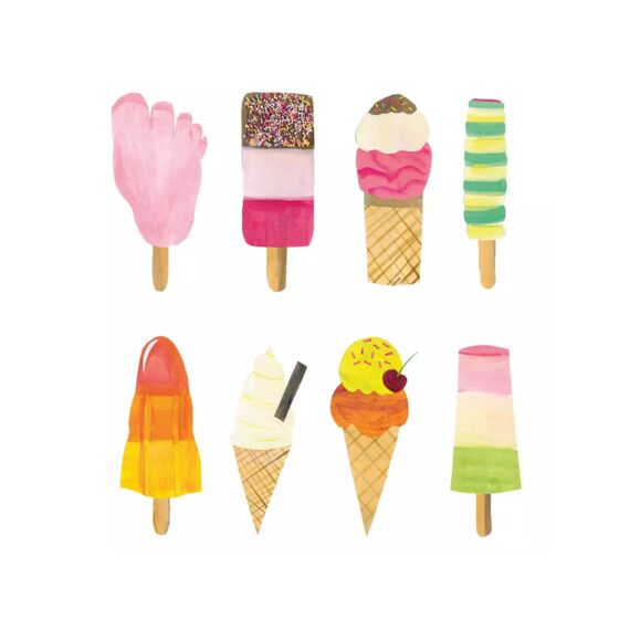 Ppd Gelati Servietten 25X25Cm - 20 Stuks