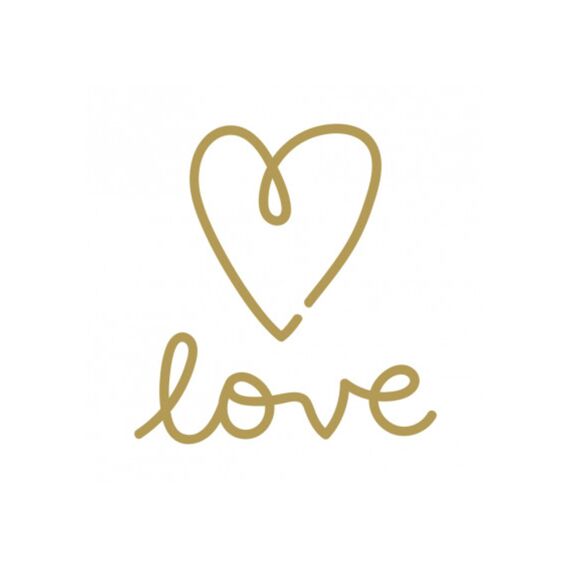 Ppd Love Napkin Servietten 25X25Cm - 20 Stuks