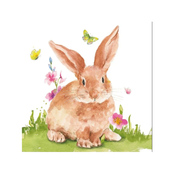 Ppd Mr Rabbit Servietten 25X25Cm - 20 Stuks