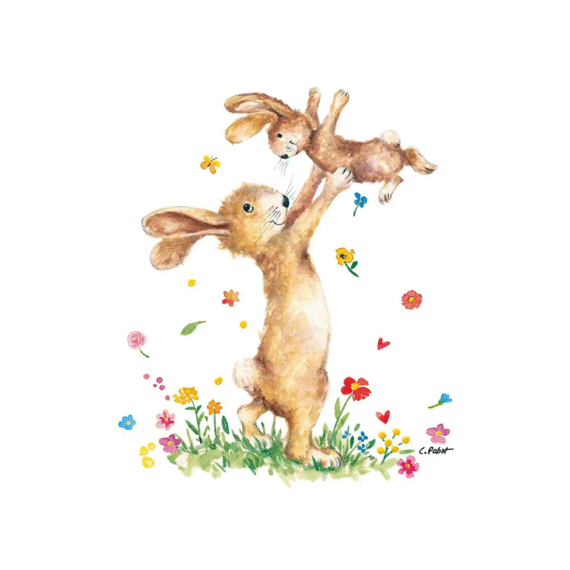 Ppd Hey Easter Servietten 33X33Cm - 20 Stuks