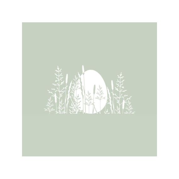 Ppd Pure Easter Egg Green Servietten 33X33Cm - 20 Stuks