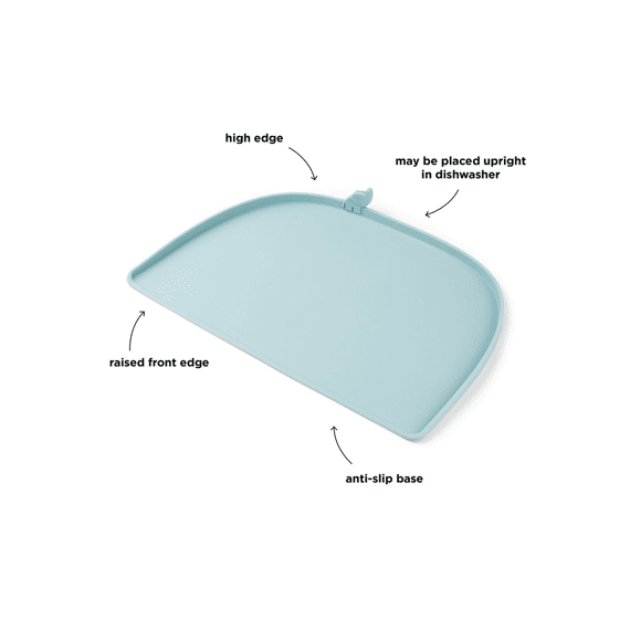 Done By Deer Hoge Rand Silicone Placemat Elphee Blue