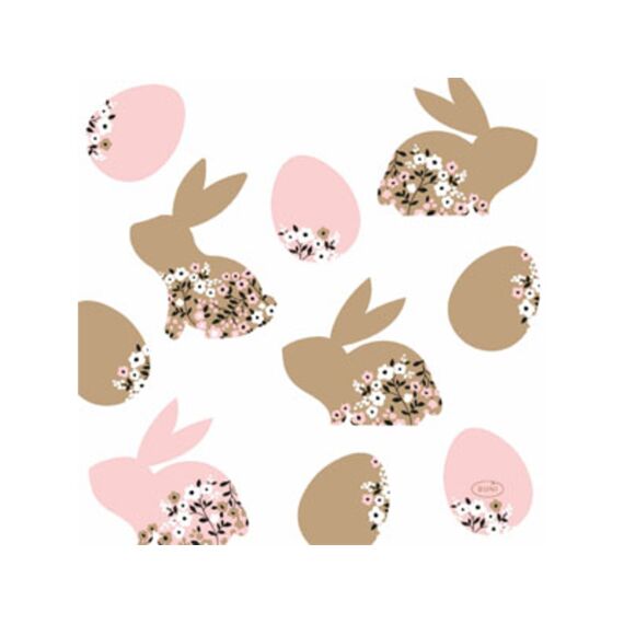 Duni Servet 33X33Cm 20 Stuks Blooming Bunny