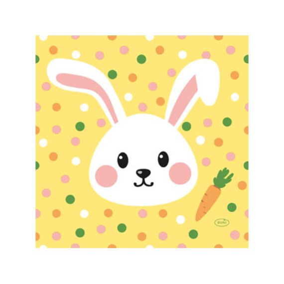 Duni Servet 33X33Cm 20 Stuks Hoppy Easter