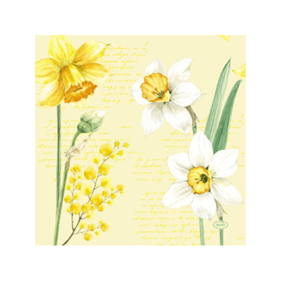 Duni Servet 33X33Cm 20 Stuks Spring Daffod