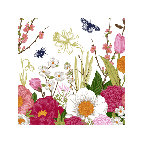 Duni Servet 33X33Cm 20 Stuks Spring Moment