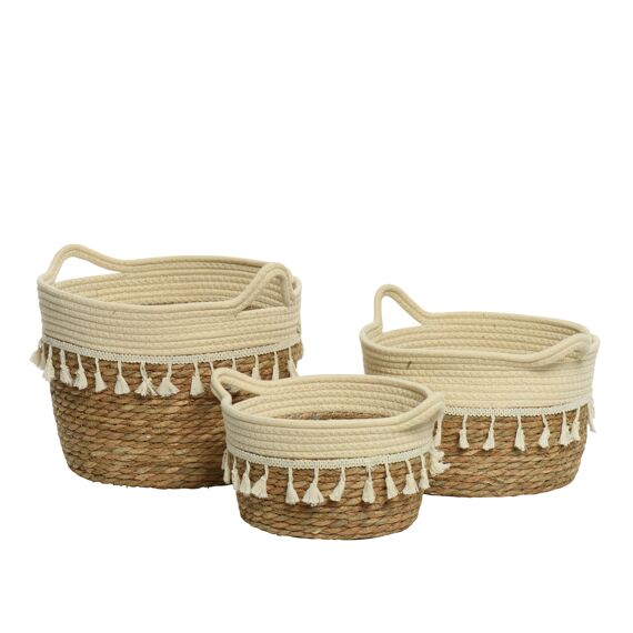 Mand Zeegras Dia30.00-H23.00Cm Cream