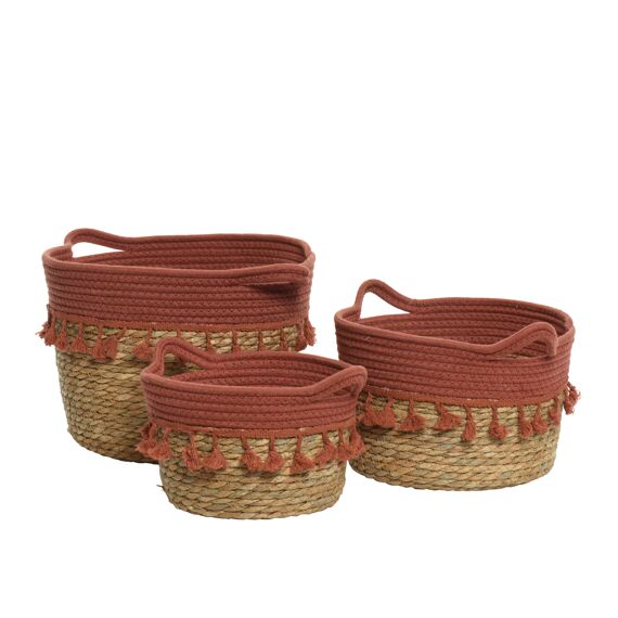 Mand Zeegras Dia26.00-H18.00Cm Terracotta