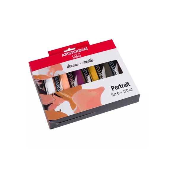 Talens Amsterdam Acrylset Portretkleuren 6X120Ml