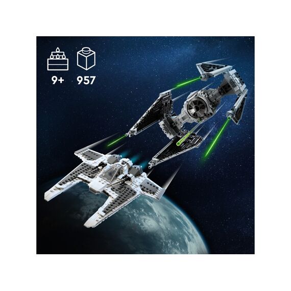 LEGO Star Wars 75348 Mandalorian Fang Fighter Vs Tie Interceptor