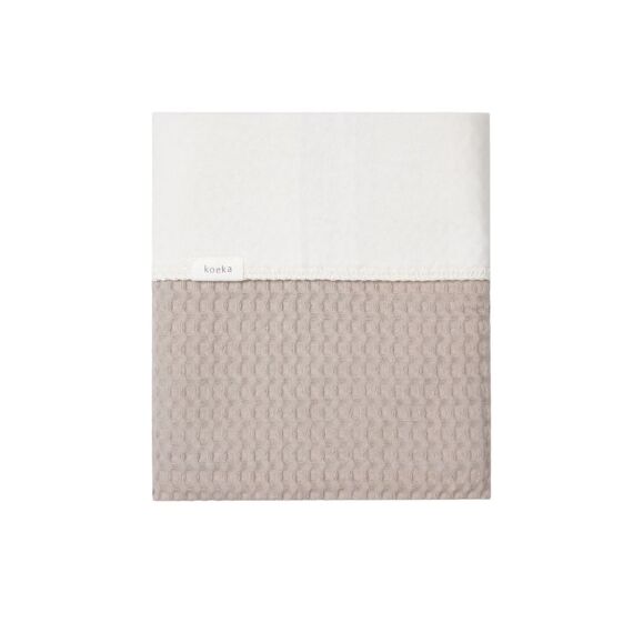 Koeka Wiegdeken Katoen Fleece Wafel Amsterdam 75X100Cm Clay