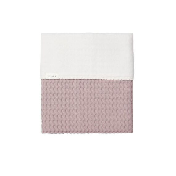 Koeka Wiegdeken Katoen Fleece Wafel Amsterdam 75X100Cm Mauve
